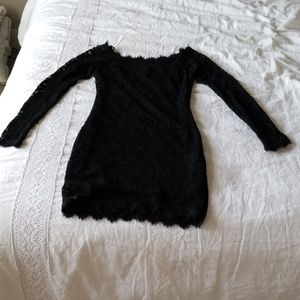 Black lace dress